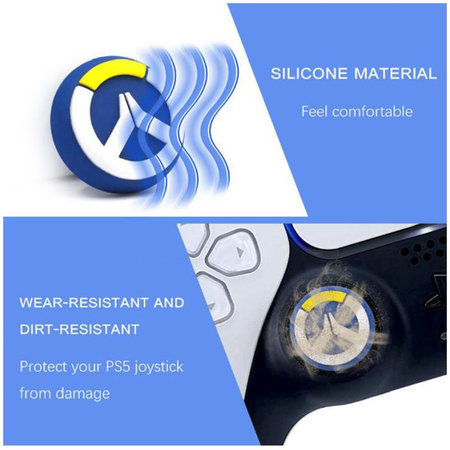 FixPremium - PS4/PS5 Overwatch Controller Grip Caps - set de 2 buc