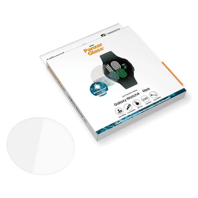 Sticlă securizată Flat Glass AB pentru Samsung Galaxy Watch4 44 mm, Transparent, PanzerGlass
