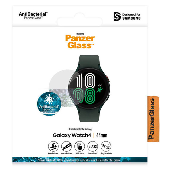 Sticlă securizată Flat Glass AB pentru Samsung Galaxy Watch4 44 mm, Transparent, PanzerGlass