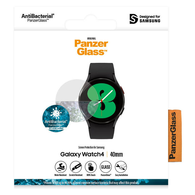 Sticlă securizată Flat Glass AB pentru Samsung Galaxy Watch 4 40 mm, Transparent, PanzerGlass
