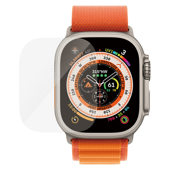 Sticlă securizată AB pentru Apple Watch Ultra 2/Ultra, Transparent, PanzerGlass