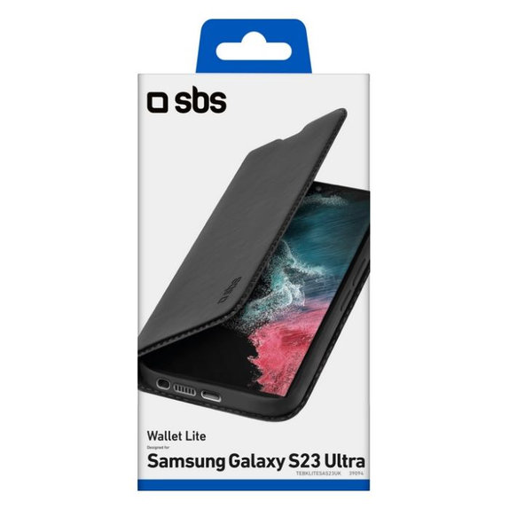 SBS - Caz Book Wallet Lite pentru Samsung Galaxy S23, negru