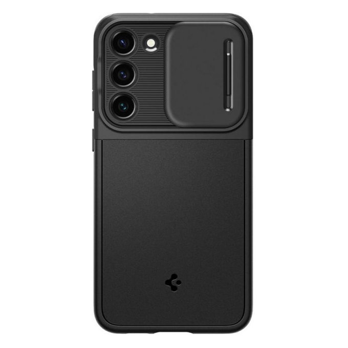 Spigen - Caz Optik Armor pentru Samsung Galaxy S23, negru