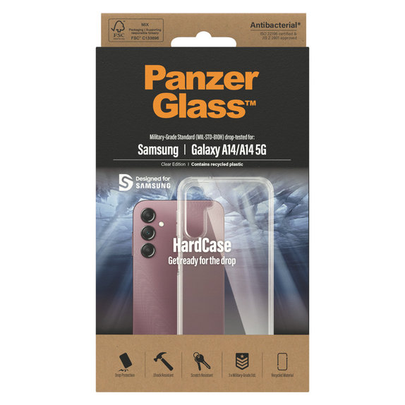 Caz HardCase AB pentru Samsung Galaxy A14/A14 5G, Transparent, PanzerGlass