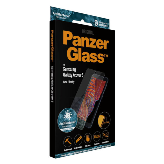 Sticlă securizată Case Friendly AB pentru Samsung Galaxy Xcover 5, Transparent, PanzerGlass