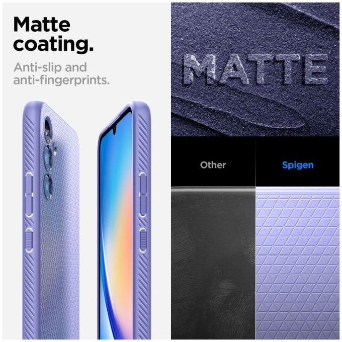 Spigen - Caz Liquid Air pentru Samsung Galaxy A34 5G, Awesome Violet