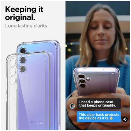 Spigen - Caz Ultra Hybrid pentru Samsung Galaxy A34 5G, Crystal Clear