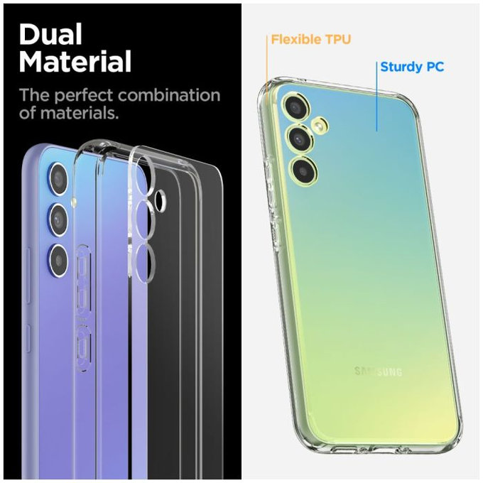 Spigen - Caz Ultra Hybrid pentru Samsung Galaxy A34 5G, Crystal Clear