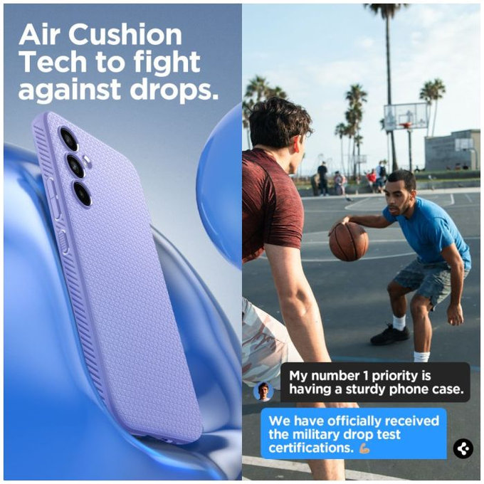 Spigen - Caz Liquid Air pentru Samsung Galaxy A54 5G, Awesome Violet