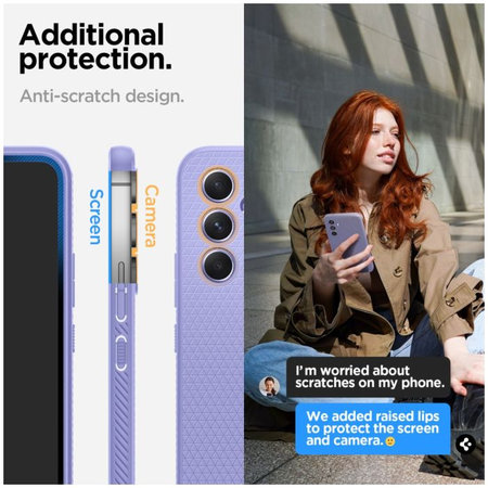Spigen - Caz Liquid Air pentru Samsung Galaxy A54 5G, Awesome Violet