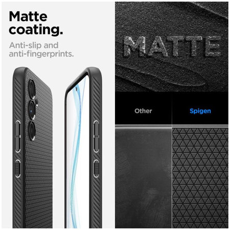 Spigen - Caz Liquid Air pentru Samsung Galaxy A54 5G, Matte Black