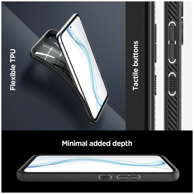 Spigen - Caz Liquid Air pentru Samsung Galaxy A54 5G, Matte Black