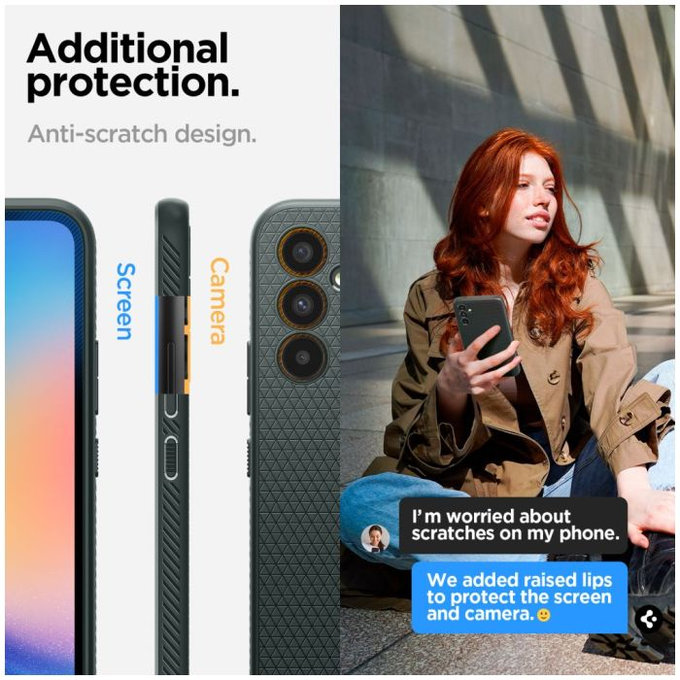 Spigen - Tok Liquid Air - Samsung Galaxy A34 5G, Abyss Green