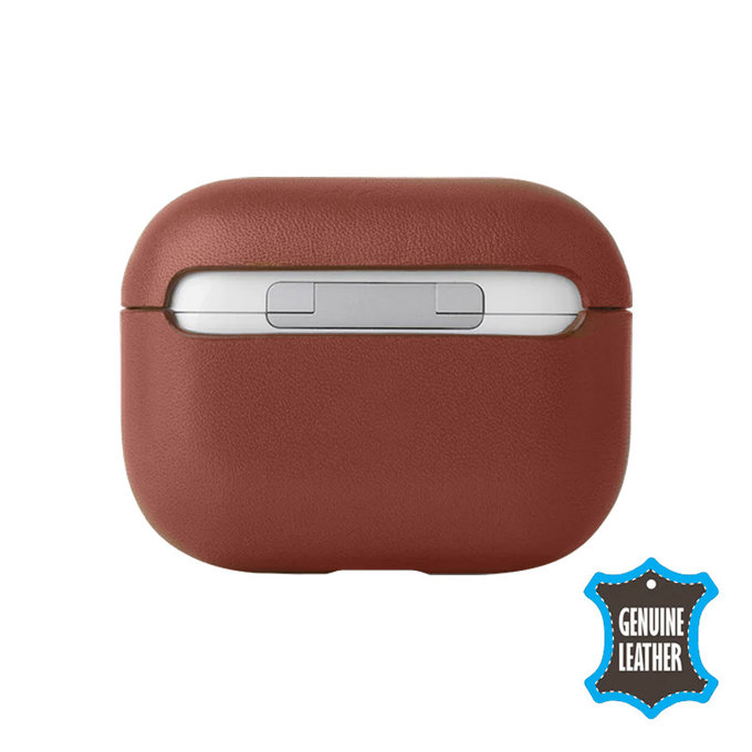 FixPremium - Piele Caz pentru AirPods 3, maro