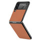 FixPremium - Caz Carbon pentru Samsung Galaxy Z Flip 2, maro