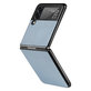 FixPremium - Caz Carbon pentru Samsung Galaxy Z Flip 2, albastru