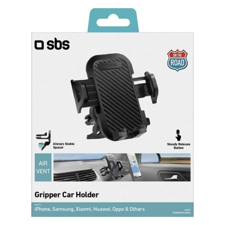 SBS - Suport auto Gripper, în grilă, negru