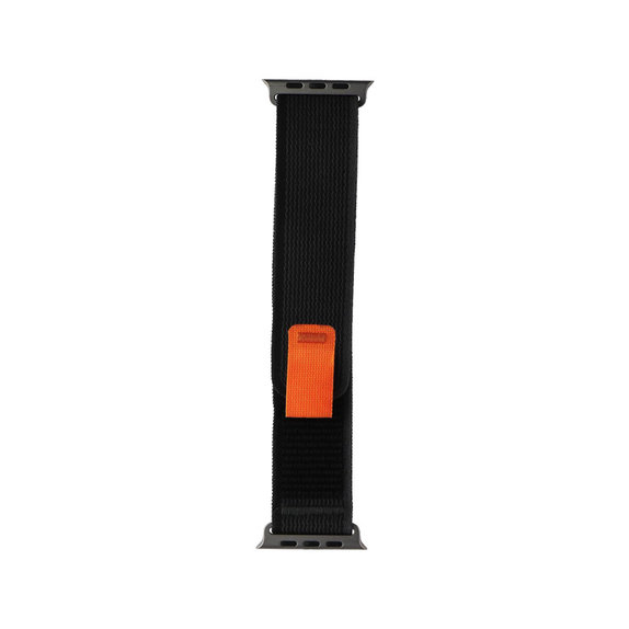 FixPremium - Curea Trail Loop pentru Apple Watch (42, 44, 45 & 49mm), negru