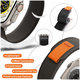 FixPremium - Curea Trail Loop pentru Apple Watch (42, 44, 45 & 49mm), negru