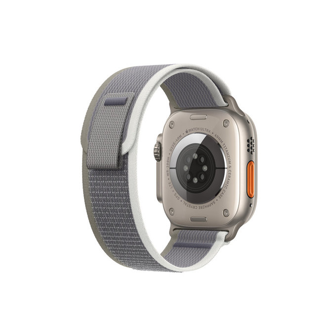 FixPremium - Curea Trail Loop pentru Apple Watch (42, 44, 45 & 49mm), gri