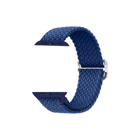 FixPremium - Curea Solo Loop pentru Apple Watch (42, 44, 45 & 49mm), dark blue