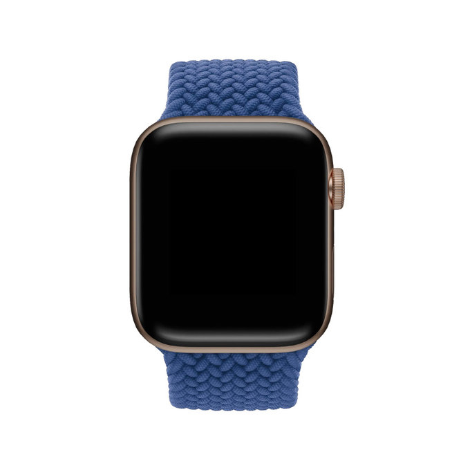 FixPremium - Curea Solo Loop pentru Apple Watch (42, 44, 45 & 49mm), dark blue