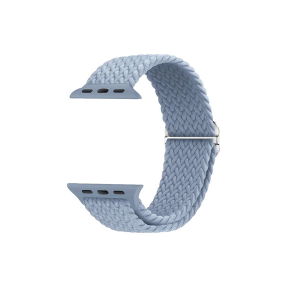 FixPremium - Curea Solo Loop pentru Apple Watch (42, 44, 45 & 49mm), light blue