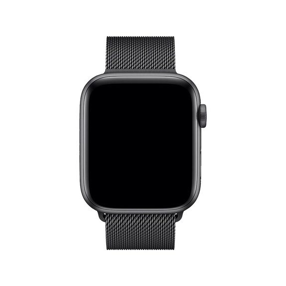 FixPremium - Curea Milanese Loop pentru Apple Watch (42, 44, 45 & 49mm), negru