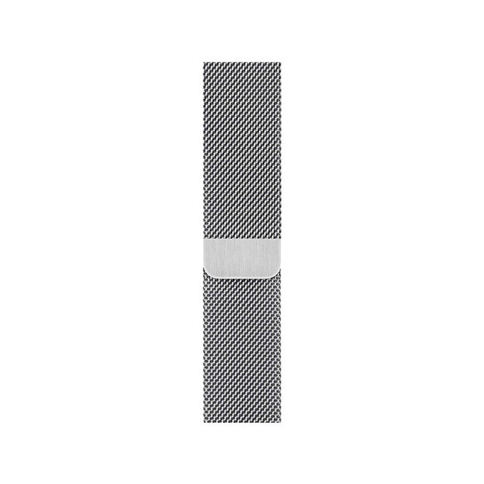 FixPremium - Curea Milanese Loop pentru Apple Watch (42, 44, 45 & 49mm), argint