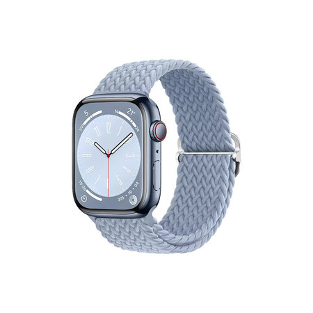 FixPremium - Curea Solo Loop pentru Apple Watch (38, 40 & 41mm), light blue