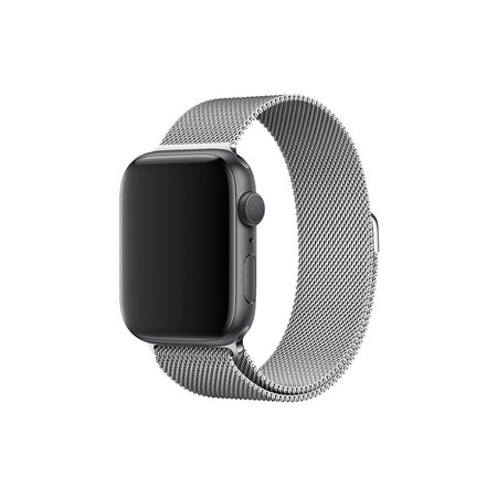FixPremium - Curea Milanese Loop pentru Apple Watch (38, 40 & 41mm), argint