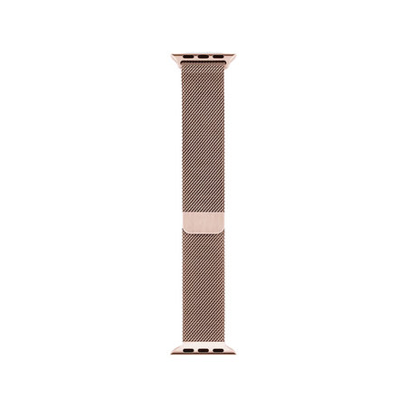 FixPremium - Curea Milanese Loop pentru Apple Watch (38, 40 & 41mm), rose gold
