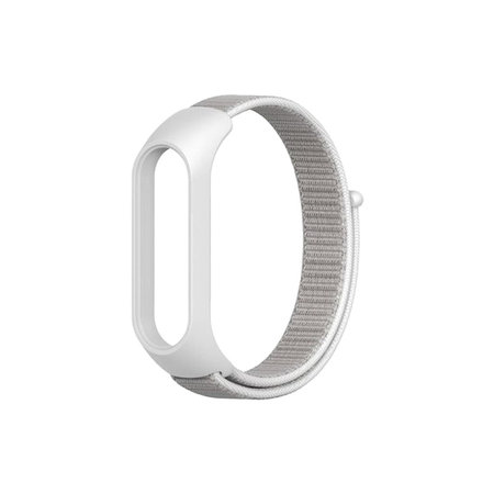 FixPremium - Nailon Curea pentru Xiaomi Mi Band (5/6/7/7 NFC), alb