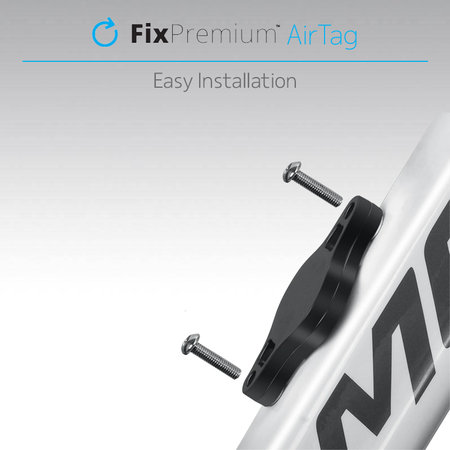 FixPremium - Suport pentru Apple AirTag pentru bicicleta, negru