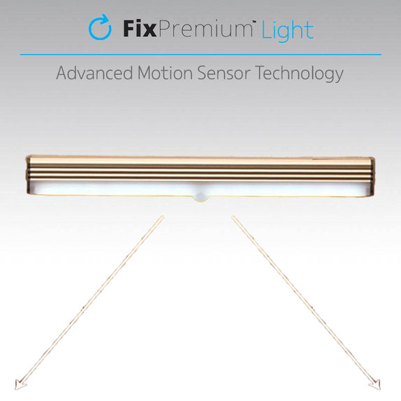 FixPremium - Lumină de noapte LED cu senzor de mi?care (galben cald), (0.3m), alb