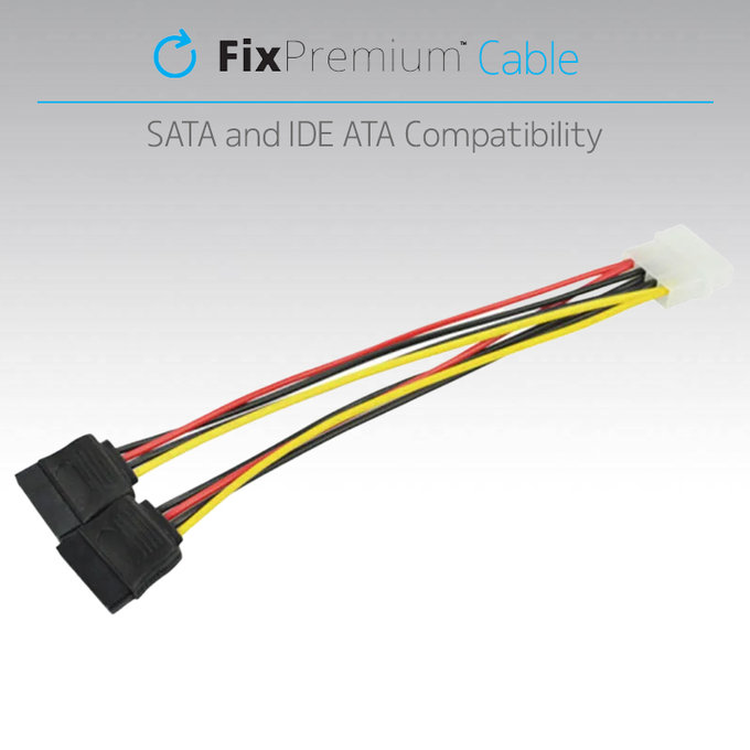 FixPremium - Cablu de alimentare - IDE ATA / 2x SATA