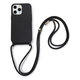 FixPremium - Silicon Caz cu String pentru iPhone 11 Pro Max, negru