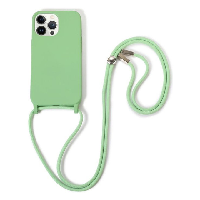 FixPremium - Silicon Caz cu String pentru iPhone 12 Pro Max, verde