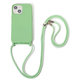 FixPremium - Silicon Caz cu String pentru iPhone 14 Plus, verde