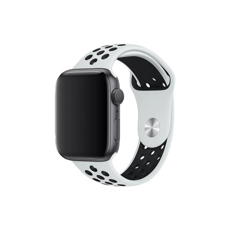FixPremium - Silicon Sport Curea pentru Apple Watch (38, 40 & 41mm), alb