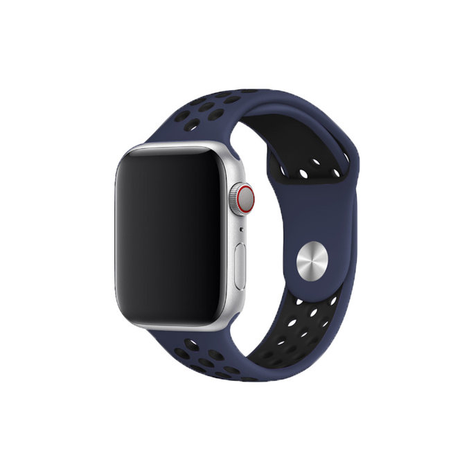 FixPremium - Silicon Sport Curea pentru Apple Watch (42, 44, 45 & 49mm), albastru