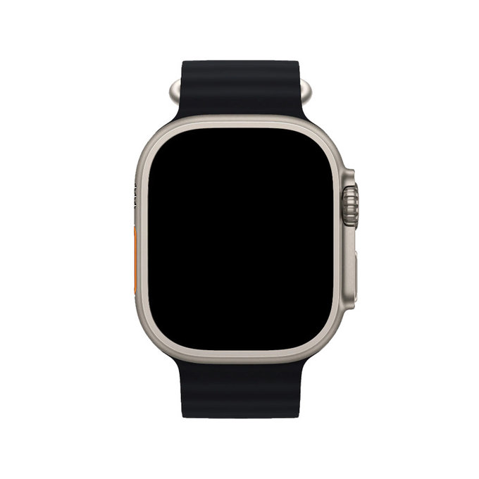 FixPremium - Curea Ocean Loop pentru Apple Watch (42, 44, 45 & 49mm), negru