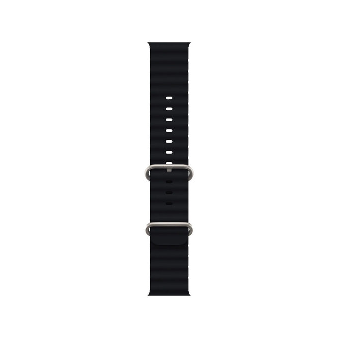FixPremium - Curea Ocean Loop pentru Apple Watch (38, 40 & 41mm), negru