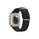 FixPremium - Curea Ocean Loop pentru Apple Watch (38, 40 & 41mm), negru
