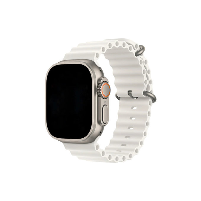 FixPremium - Curea Ocean Loop pentru Apple Watch (38, 40 & 41mm), alb
