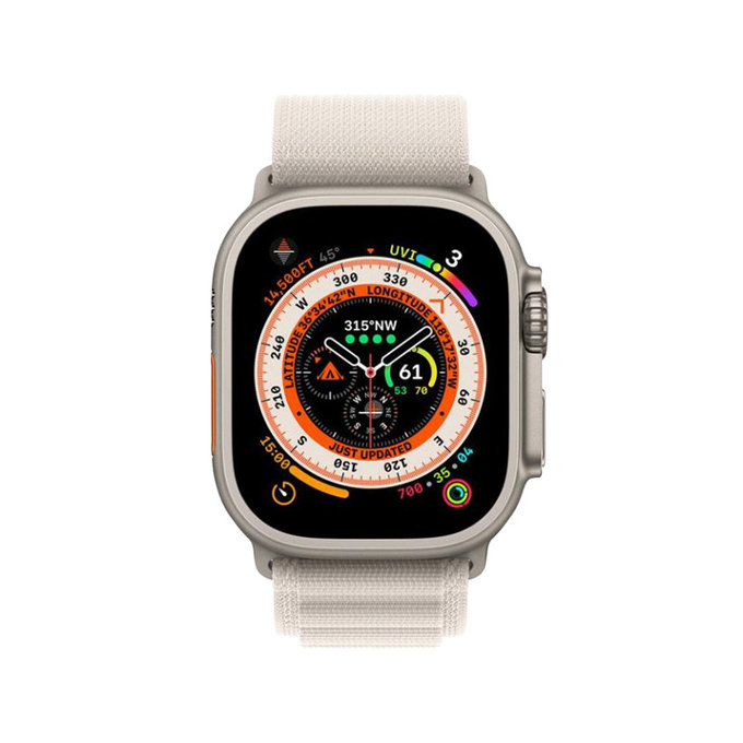FixPremium - Curea Alpine Loop pentru Apple Watch (42, 44, 45 & 49mm), starlight