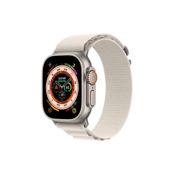 FixPremium - Curea Alpine Loop pentru Apple Watch (42, 44, 45 & 49mm), starlight