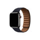 FixPremium - Curea Leather Loop TPU pentru Apple Watch (42, 44, 45 & 49mm), negru