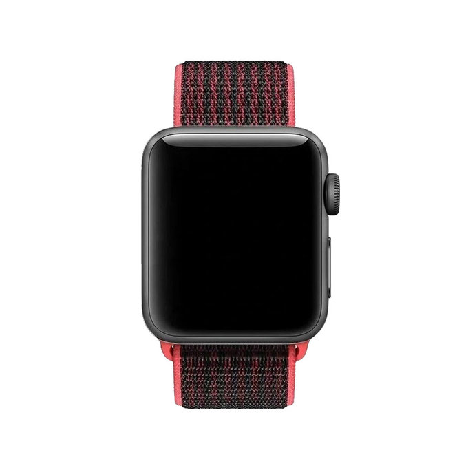 FixPremium - Nylon Curea pentru Apple Watch (42, 44, 45 & 49mm), ro?u