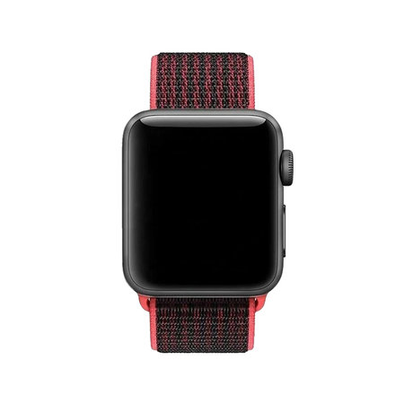 FixPremium - Nylon Curea pentru Apple Watch (38, 40 & 41mm), ro?u